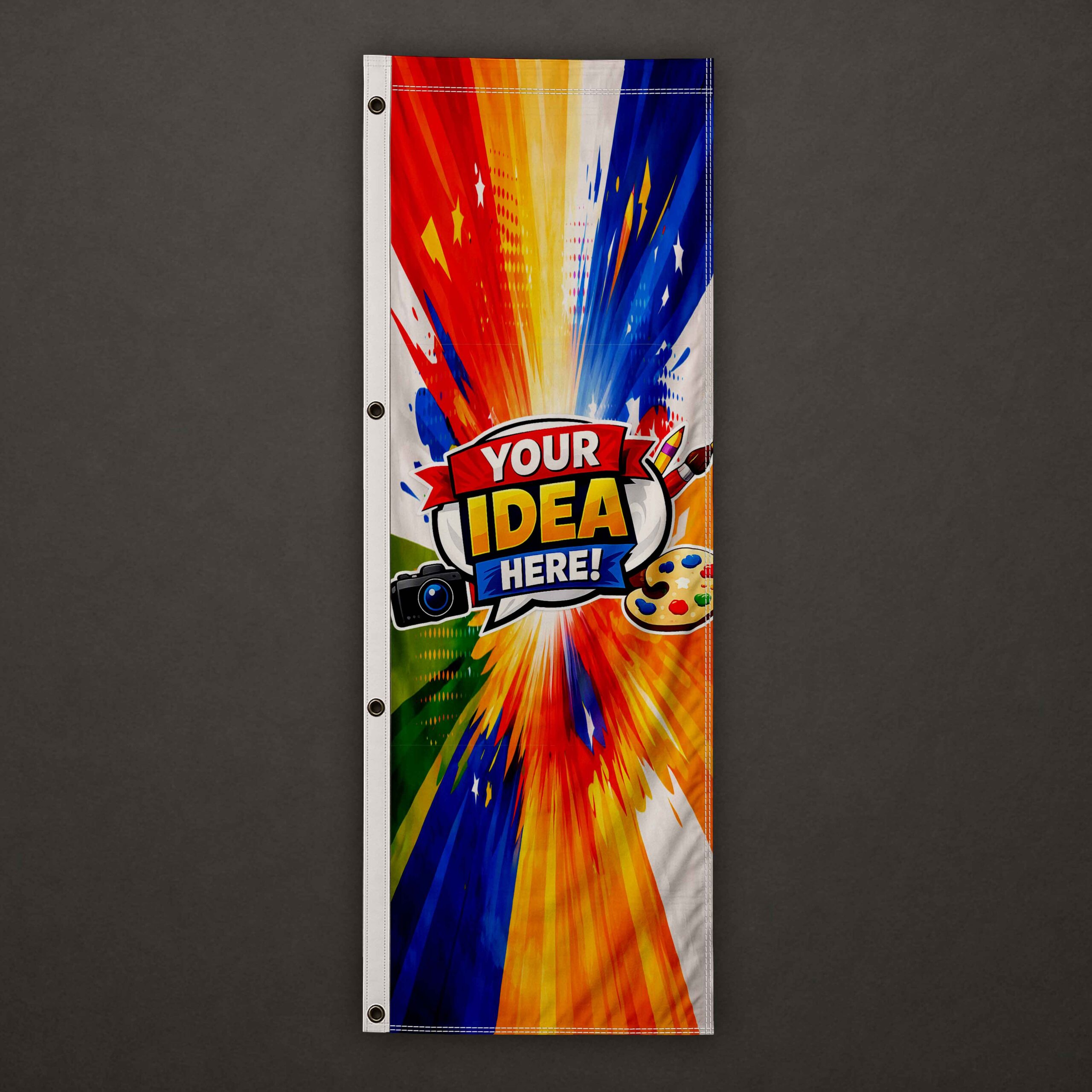Bandiera personalizzata per asta da bandiera 1 Bandierina personalizzata per il banner