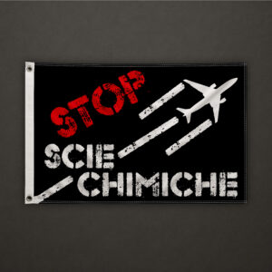 Bandiera “Stop alle scie chimiche”
